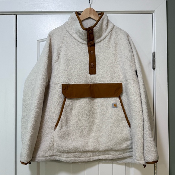 Carhartt Relaxed Fit Fleece Quarter-Snap Pullover 2X - Picture 2 of 7